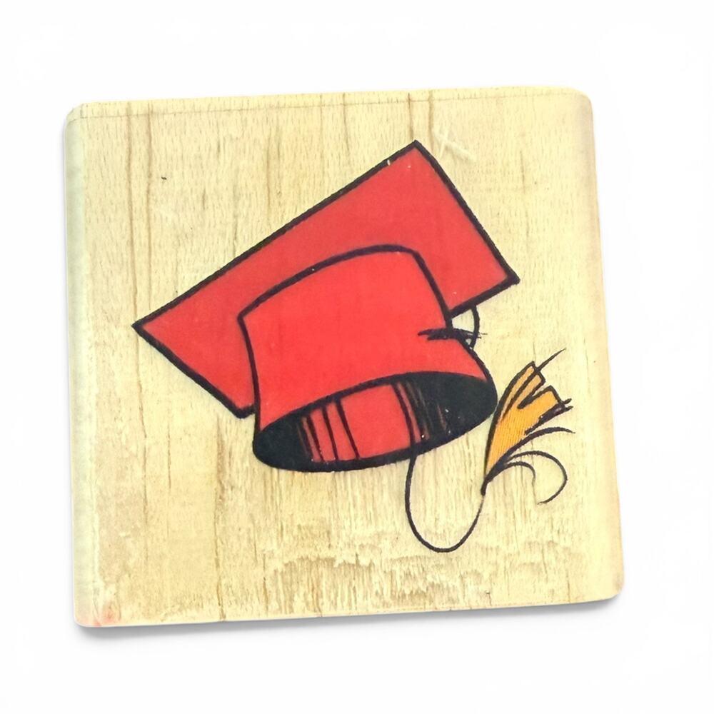 Stamps Etc Graduation Cap Rubber Stamp CRI-118-B